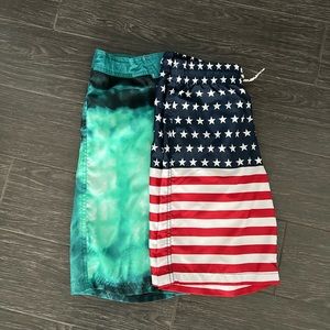 Lot of Two Boys Swim Trunks